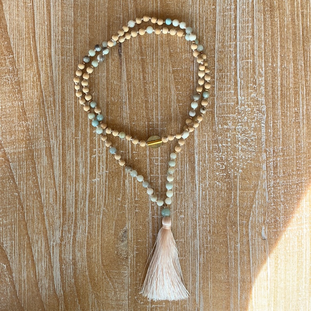 Balinese prayer beads / mala necklace